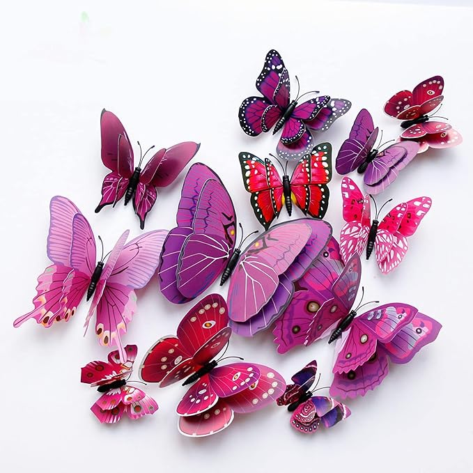 OPSEAM 3D Butterfly Wall Decor Butterfly Decorations Stickers by Opseam