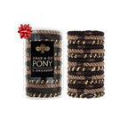 Brown Hair Ties for Thick Hair, Grab & Go Pony Tube, 15 Pack, Toffee, Thick No-Crease Bands with Strong Hold, Damage-Free Design, Warm Everyday Neutrals | L. Erickson