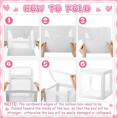 Thyle 12 Pcs Transparent Balloon Boxes Clear Balloon Boxes - Image 3
