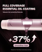Large Hair Curling Wand, 1.6 Inch Big Barrel Curling Iron, 43 Million Ionic Ceramic Curler with 3 Temp, Auto Shut-Off, Long Barrel Curling Wand for Long Hair, Dual Voltage, Pink