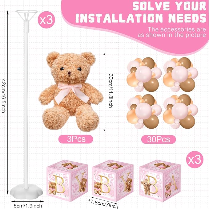 Lenwen 3 Sets Jungle Animal Decoration - Image 3