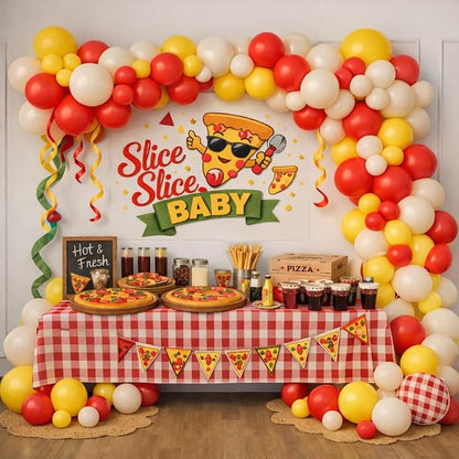 Pizza Party Balloon Arch Garland Kit - Image 4
