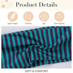 4pcs Striped Headbands for Women Wide Head Bands for Women's Hair Non Slip Wraps Elastic Stretchy Fashion Bandanas Workout Yoga Cute Hair Bands for Women's Hair Accessories
