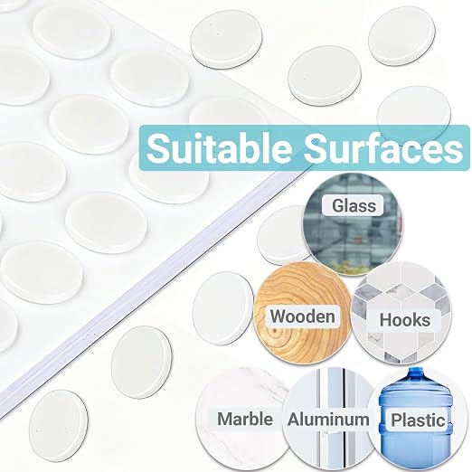 1000 Packs Double Sided Sticky Dots, 10mm Clear Removable Dot Glue, Strong Hold - Image 5