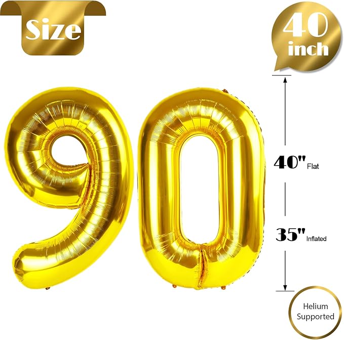 Gold 90 Balloon - Image 5