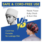 Years calm Shower Cap for Men, Waterproof & Heat-Retaining Hair Treatment Cap – Reusable Men’s Shower Cap with Foil Lining, Elastic Band, for Steam Care, Hair Mask & Oil Conditioning