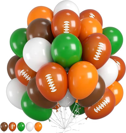 Football and Soccer Balloons for Sports Party Decorations | Orange, game day by FunHot
