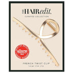 The Hair Edit French Twist Claw Clip – Chic Hair Clip for Women, Elegant Gold Metal Hair Clip, Ideal Gift For Women, Chic Up Dos and Half Up Styles, Elegant Hair Accessory for Styling & Everyday Wear