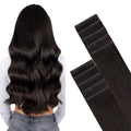 GOO GOO Invisi Edge Tape in Hair Extensions Human Hair, 2 Dark Brown, 10pcs 24inch 30g, Virgin Remy Hair, Seamless Injected Tape, Natural Look