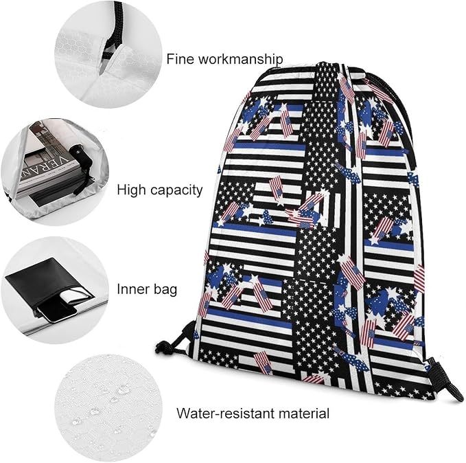 Swim Drawstring Bag Waterproof Sports Backpack - Image 4