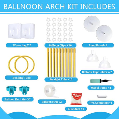 Balloon Arch Kit for Wedding Decoration 8.2FT & 6FT | Glod Half Arch Stand - Image 3