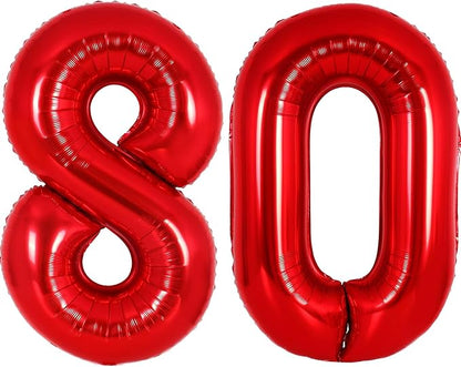 Number Balloons Red Party Balloon by United-UnicornsParty