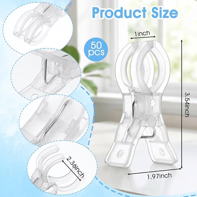50 Pcs Balloon Arch Clips, Spring Balloon Clips - Image 2