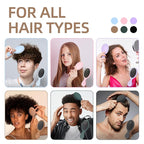 Mini Hair Bursh for Kids Women and Men, Protable Travel Size Hair Brush for Pockets Purse backpack,Mini Detangler Brush for All Hair Types, Small Hair Brush for Detangling(1 Pack-Mocha)