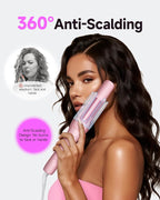 Automatic Curling Iron,1 1/4 Hair Curler with 3 Temperatures, 10S Fast Heating, 2-Way Rotation, 30 Min Auto Shut-Off, 500 Million Ionic, Anti-Scald-Tangle for Long Hair