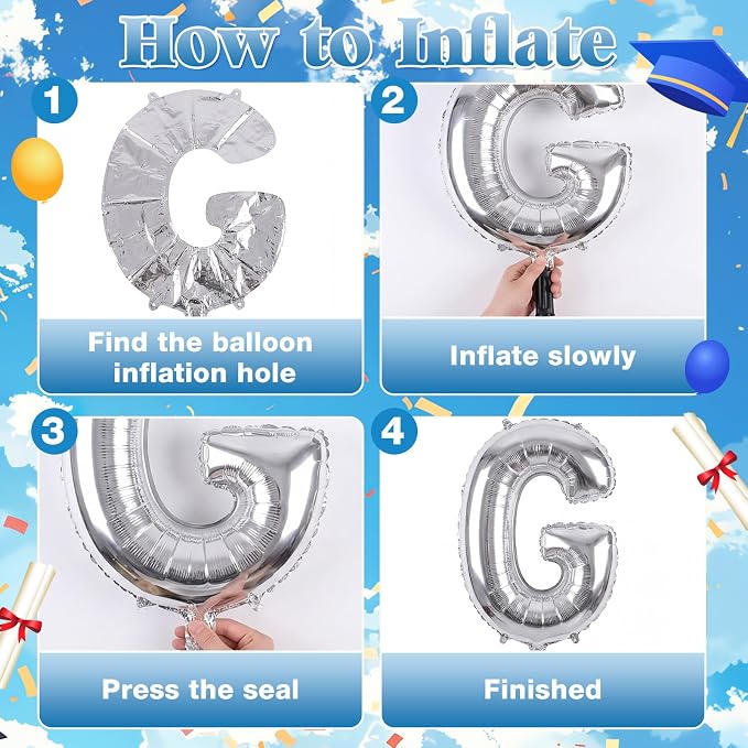 Capoda 148 Pcs Blue Silver Balloon Garland Arch Kit - Image 4