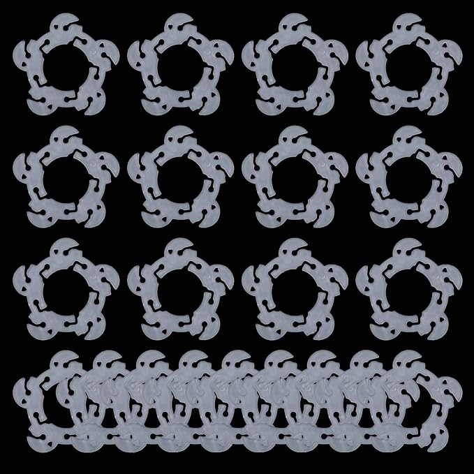 60 Pcs Reusable Balloon Arch Clips Flower Shape Plastic Balloon Arch Connector by Unknown