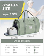 Gym Bag Womens,Travel Duffel Carry on Bag Sport Tote Bag Weekend Overnight Bag