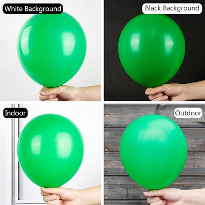 PartyWoo Green Balloons 50pcs Green Latex Helium Balloons 12 Inch | Birthday - Image 2