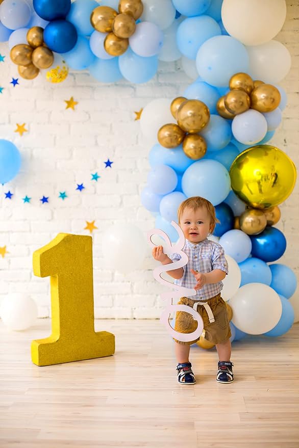 FOTIOMRG Blue Balloons 12 inch 50 Pack Light Blue Latex Party Balloons | - Image 6