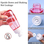 Cosywell Fine Mist Spray Bottle 3.4oz/ 100ml Empty Cosmetic Refillable Travel Containers Plastic Hair Spray Bottle Sprayer for Perfume Skincare Makeup Lotion (4color)