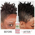 Rose Water Spray Scalp Moisturize Rose Water for Hair Refreshing- Rose Mist for Braid, Locs, Twist, Dreadlock, Rose Spray Medium Bristles for Thick Coarse Detangling Smoothing Wave Styles Set 3.4 floz