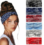 6 Pack Headbands for Women - Short Hair Bandana Headbands, Non Slip Elastic Sweat Hairbands, Soft Fabric Hair Wraps for Girls - Suitable for Workout, Yoga, Running & Sport (E-6)