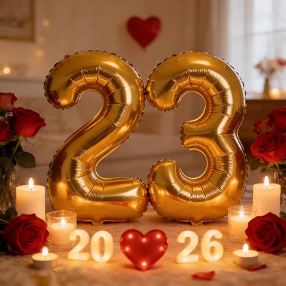 10 Pcs Gold Number 0-9 Balloons 16 Inch Number Mylar Foil Balloons Custom - Image 5