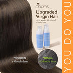 DOORES Seamless Clip in Real Human Hair Extensions, Light Dark Brown 20 Inch 7pcs 110g, Clip in Hair Extensions Skin Weft Long Straight Remy Invisi Edge