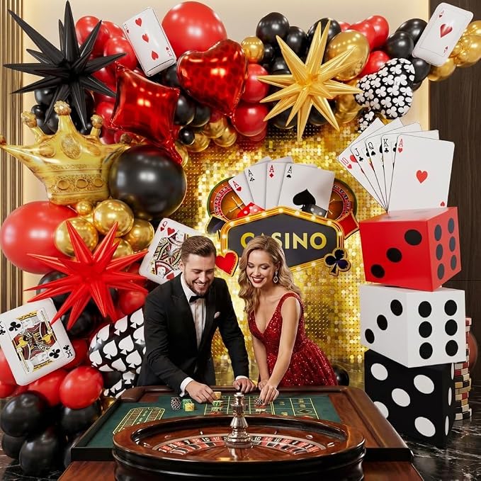 Casino Balloons Arch Kit - Image 4