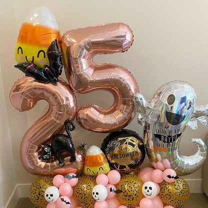 Rose Gold 25 Number Balloons, 40 Inch Big Giant Jumbo 25 or 52 Balloon Numbers - Image 4