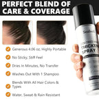 Root Touch Up Hair Color Spray–4oz, Sweat-Resistant & Natural, Instant Gray Hair Cover Up, Temporary Root Concealer Hair Filler Dye Spray for Hairline, Scalp&Thinning– Dark Brown – Women & Men