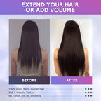 Dark Brown Clip in Hair Extensions Real Human Hair Invisible Seamless Remy Human Hair Clip in Extensions for Women 16 Inch 90g, 8pcs Per Set with Double Weft