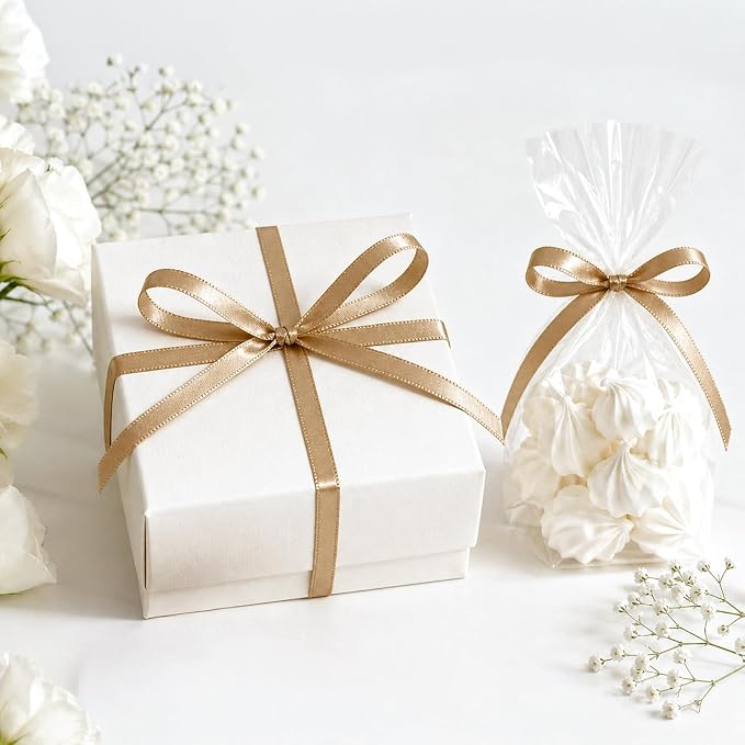 KINGLAKE Light Brown Satin Ribbon - Image 4