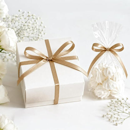 KINGLAKE Light Brown Satin Ribbon - Image 4
