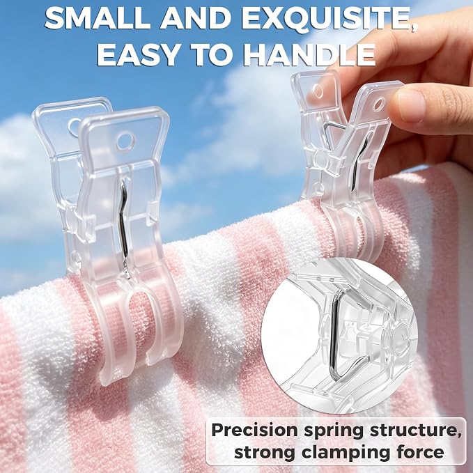Balloon Arch Clips, Large Clear Spring Clamps - Image 6