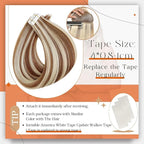 Full Shine Highlight Blonde Tape in Human Hair Extensions 330P800 Tape Hair Extensions Real Human Hair 14Inch Glue in Extensions Human Hair Seamless Tapes Extensions Double Sided Tapes 50Gram 20Pcs