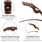 30 Pack Alligator Hair Clips for Styling, Sectioning Crocodile hair Clips Professional Barber Accessories for Salon of Thick Curly Volume Hair (Neutral)