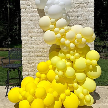 Voircoloria 110pcs Yellow Latex Party Balloons, 12inch | - Image 6