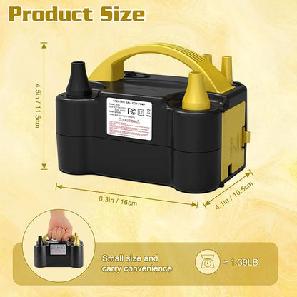 IDAODAN Electric Balloon Pump, Portable Electric Balloon Blower Machine - Image 5