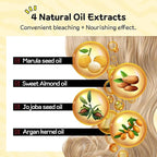 Super Rich Cream Hair Bleach (4.8oz), Permanent Hair Color with Marula Seed Oil, High-Lifting Formula, Minimal Damage, Enriched with Jojoba Seed and Argan Kernel