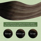 RUNATURE Real Human Hair Clip in Extensions, Balayage Clip in Hair Extensions 22 Inch, Long Hair Extensions Clip Ins, Remy Natural Hair, 120g 7pcs #1B/6/27 Black Rooted to Brown Highlight Blonde