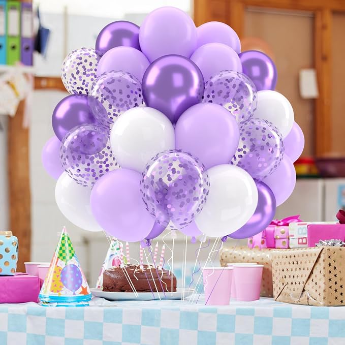 Patimate Lavender Purple Balloons Set - Image 5