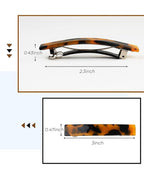 Hair Barrettes for Women, 8 Pcs Barrettes for Fine Thin Thick Hair, 3 Inch Acetate Small Clips Barrette No Slip, French Tortoise Shell Womens Girls Accessories