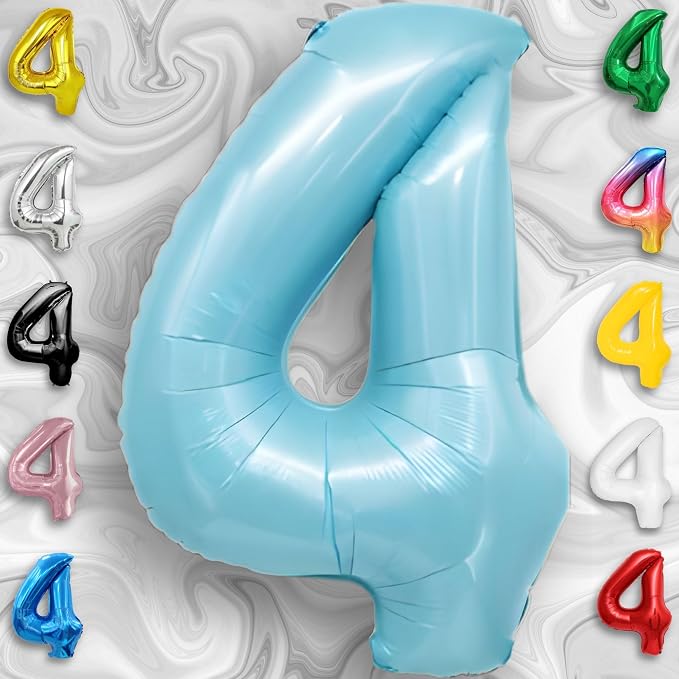 Black Number 0 to 9 Mylar Balloon 40 Inch - Image 3