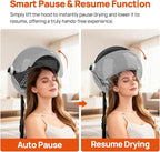 1875W Ionic Standing Hair Dryer, Professional Salon Bonnet Dryer on Wheels, Adjustable Hood & Height, 3 Heat Settings, Quick Shut-Off Rolling Hair Steamer Machine for Deep Conditioning & Styling, Gray