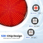 Red Light Hair Growth Cap, Red Light Therapy for Hair Growth, 528 LEDs, 4 Modes & 3 Levels, Portable Rechargeable Hair Care Cap with 5000mAh Remote for Men & Women