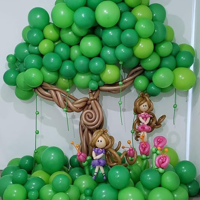 Voircoloria 130pcs Green Balloons Garland Arch Kit, 18 12 10 5 Inch | - Image 5