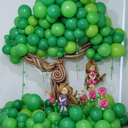 Voircoloria 130pcs Green Balloons Garland Arch Kit, 18 12 10 5 Inch | - Image 5