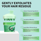 SEVICH Scalp Scrub with Massager for Hair Strengthening Version,with Rosemary Oil & Sea Salt for Remove Buildup & Oil,Strengthen Hair,100g